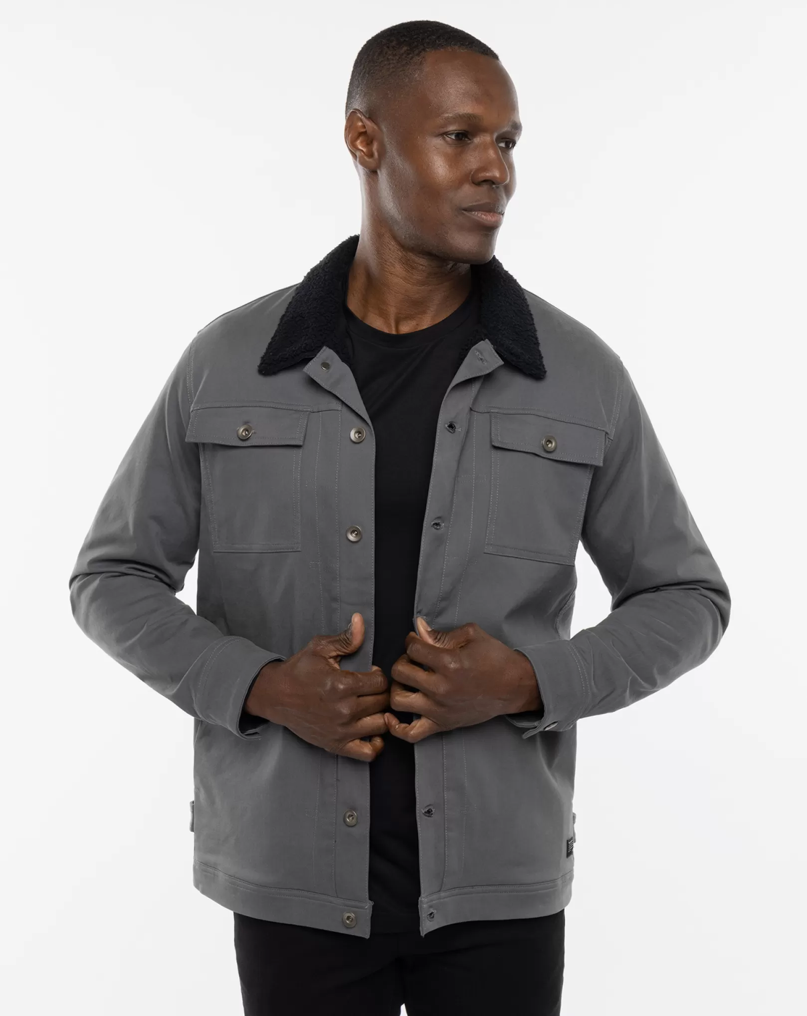 CLOUD DENIM SHERPA JACKET*TravisMathew Best Sale