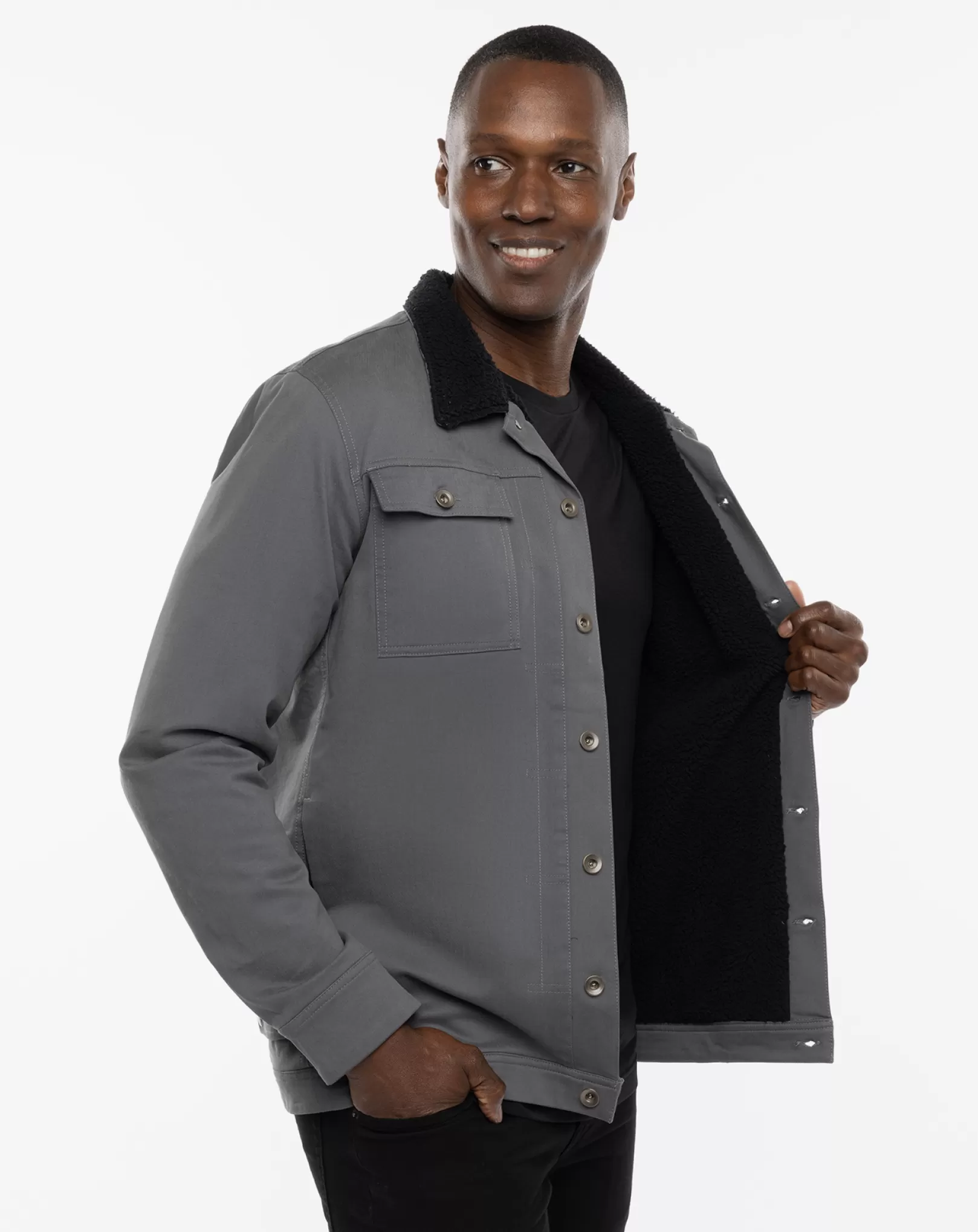 CLOUD DENIM SHERPA JACKET*TravisMathew Best Sale