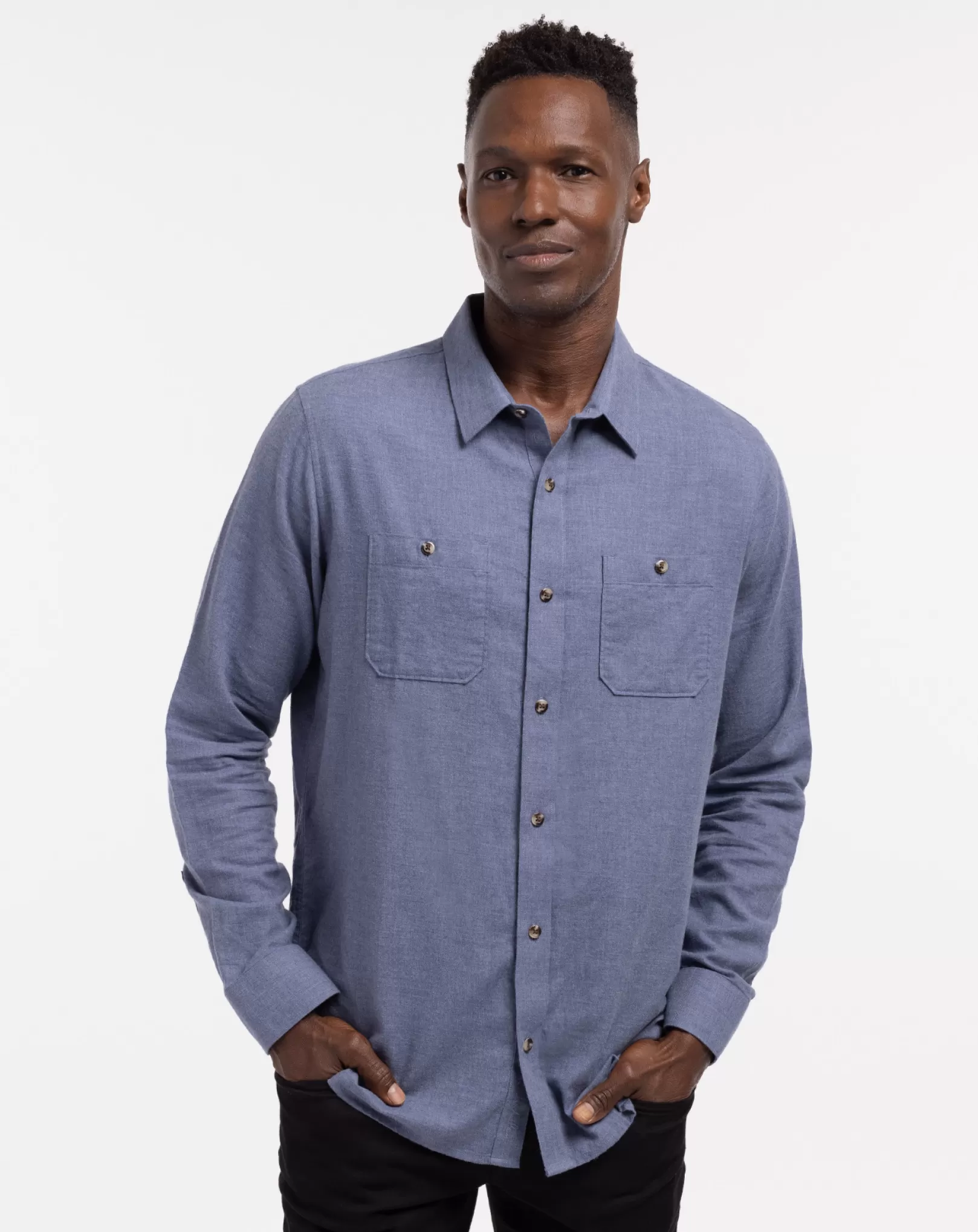 CLOUD FLANNEL BUTTON-UP*TravisMathew Cheap