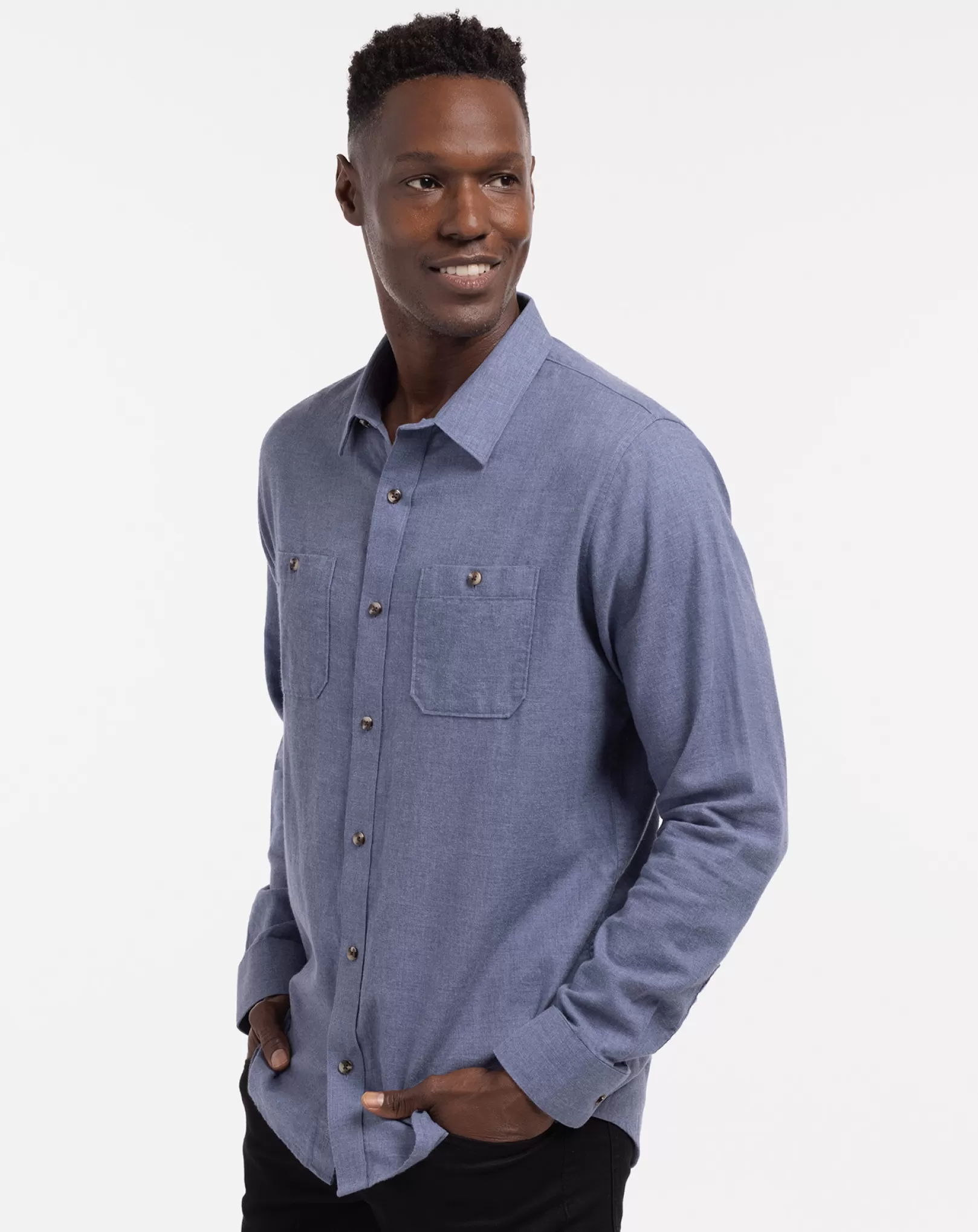 CLOUD FLANNEL BUTTON-UP*TravisMathew Cheap