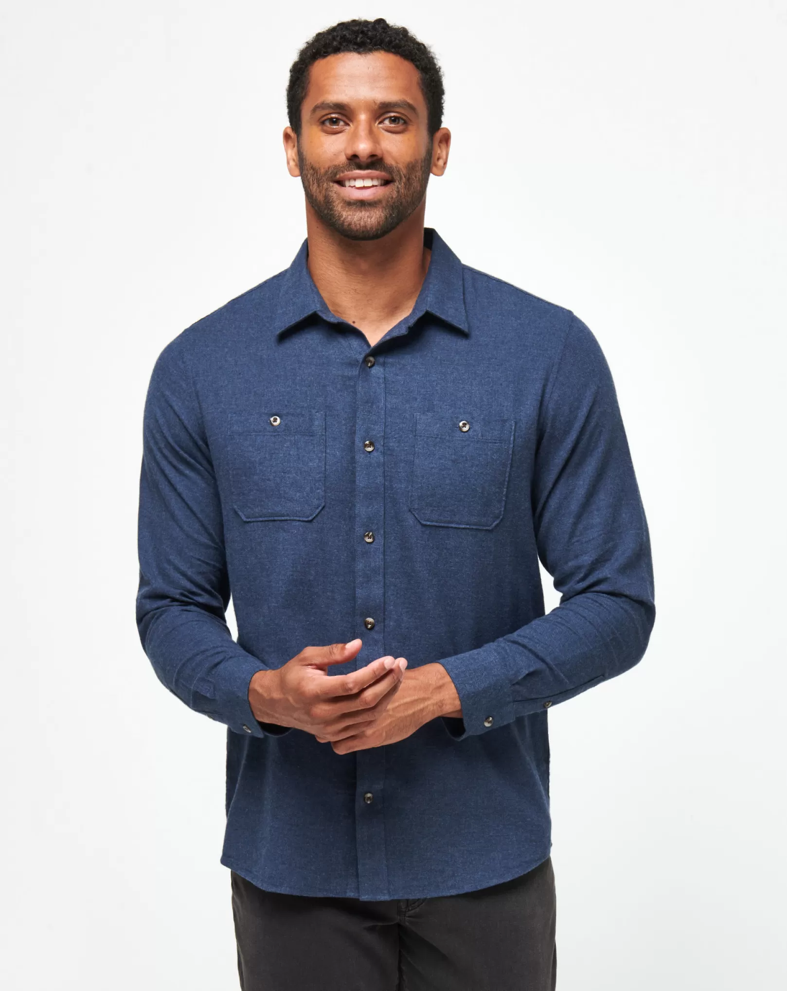 CLOUD FLANNEL BUTTON-UP*TravisMathew Outlet