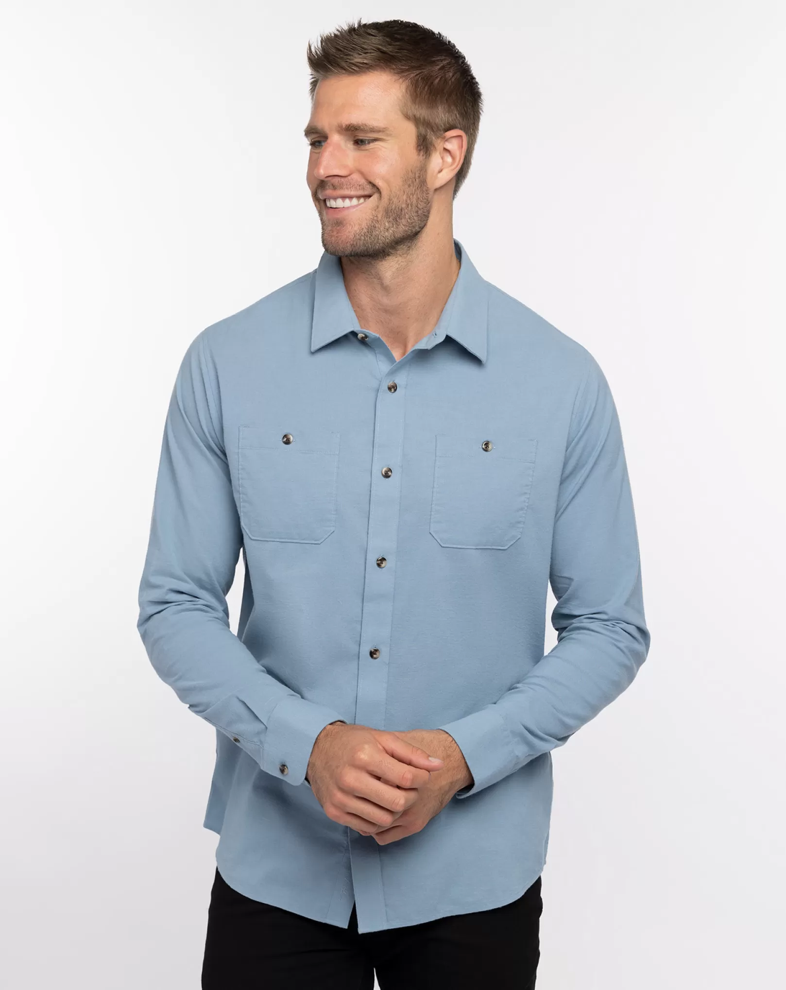 CLOUD FLANNEL BUTTON-UP*TravisMathew Flash Sale