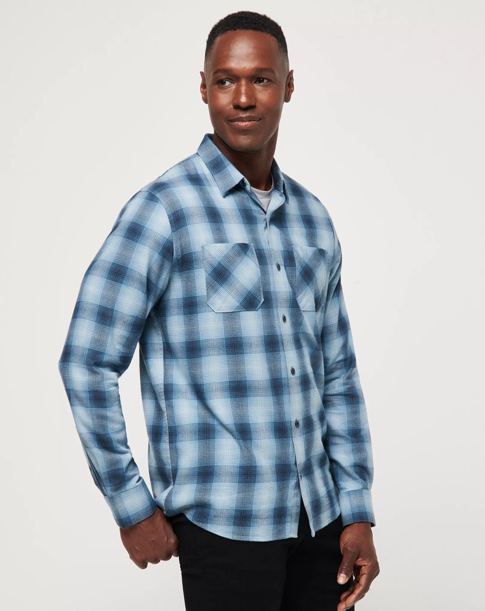 CLOUD FLANNEL PLAID BUTTON-UP*TravisMathew Online