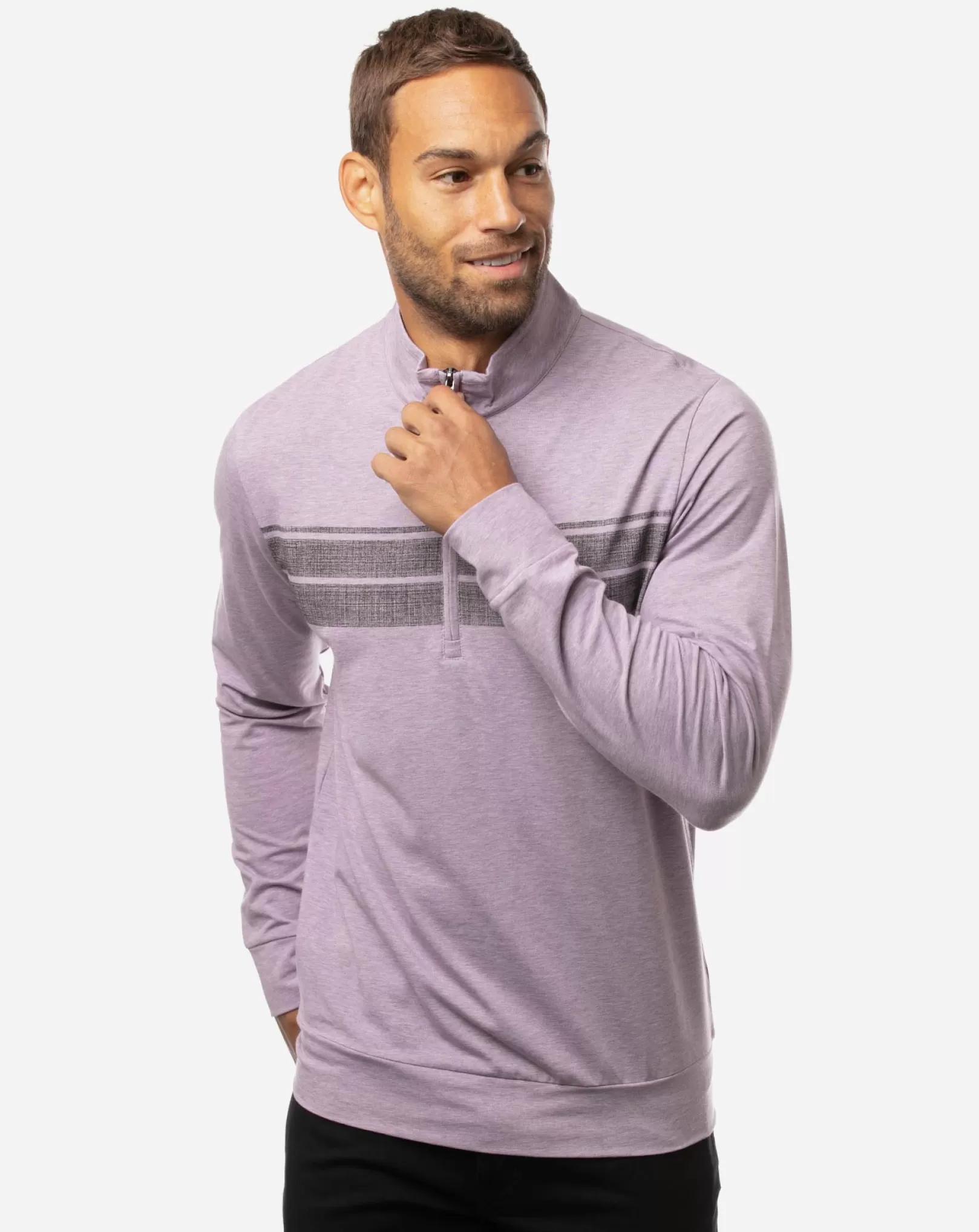 FLEECED QUARTER ZIP*TravisMathew New