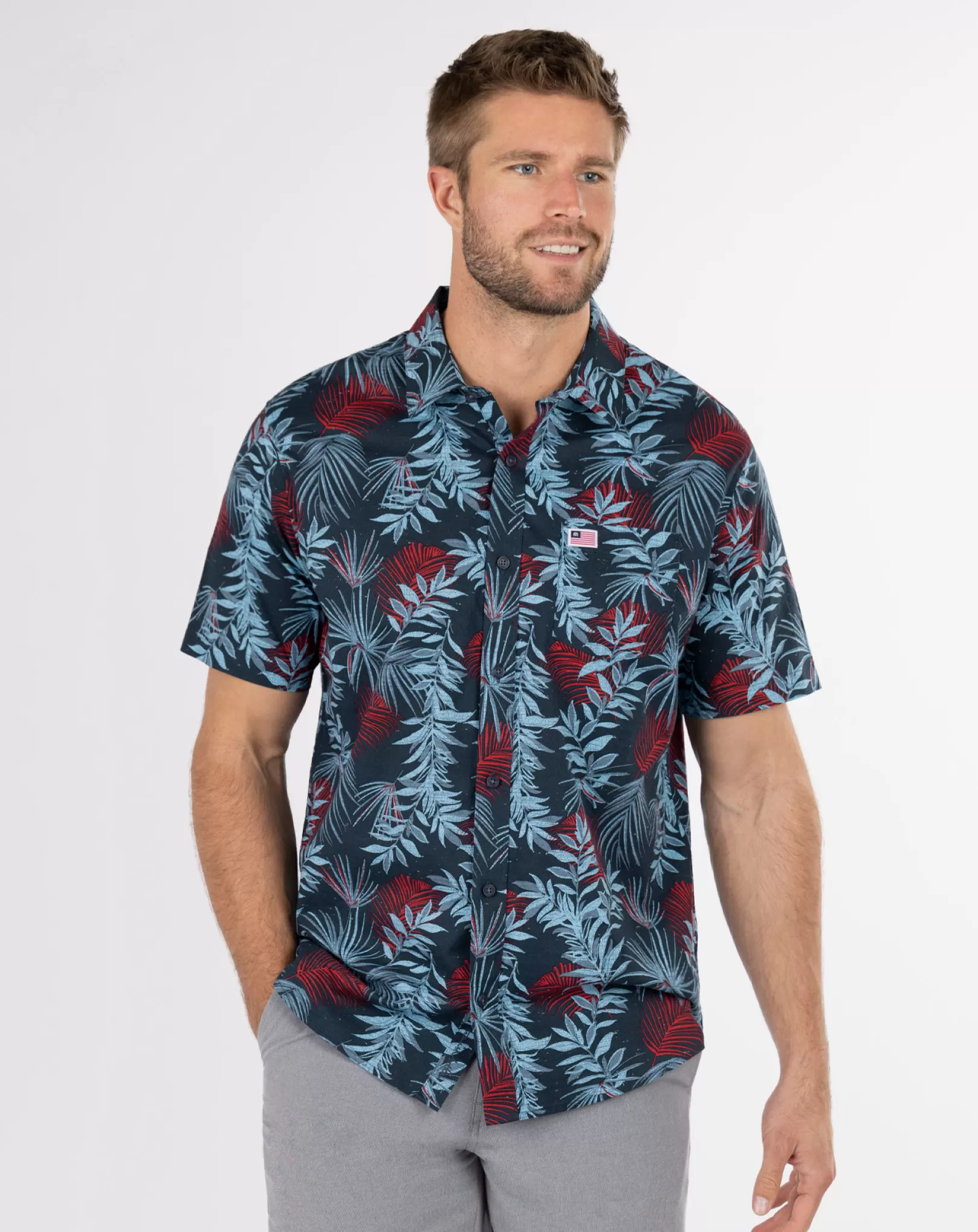 KAHUNA BUTTON-UP*TravisMathew Best Sale