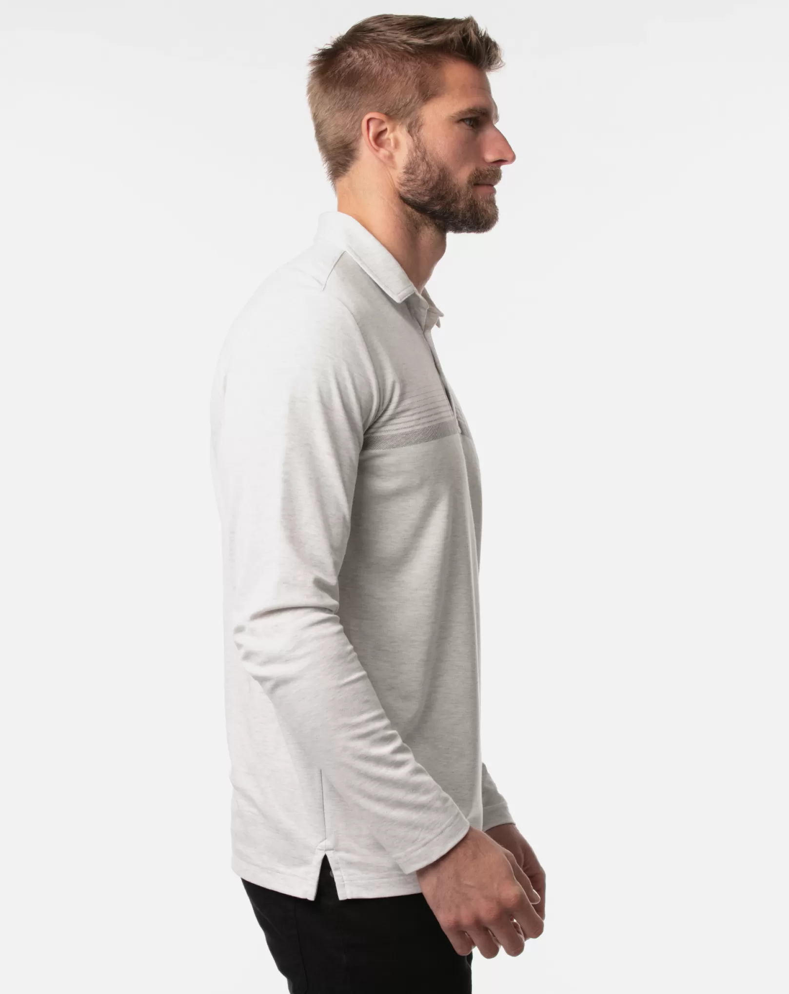 LEAVE A MESSAGE LONG SLEEVE POLO*TravisMathew Store