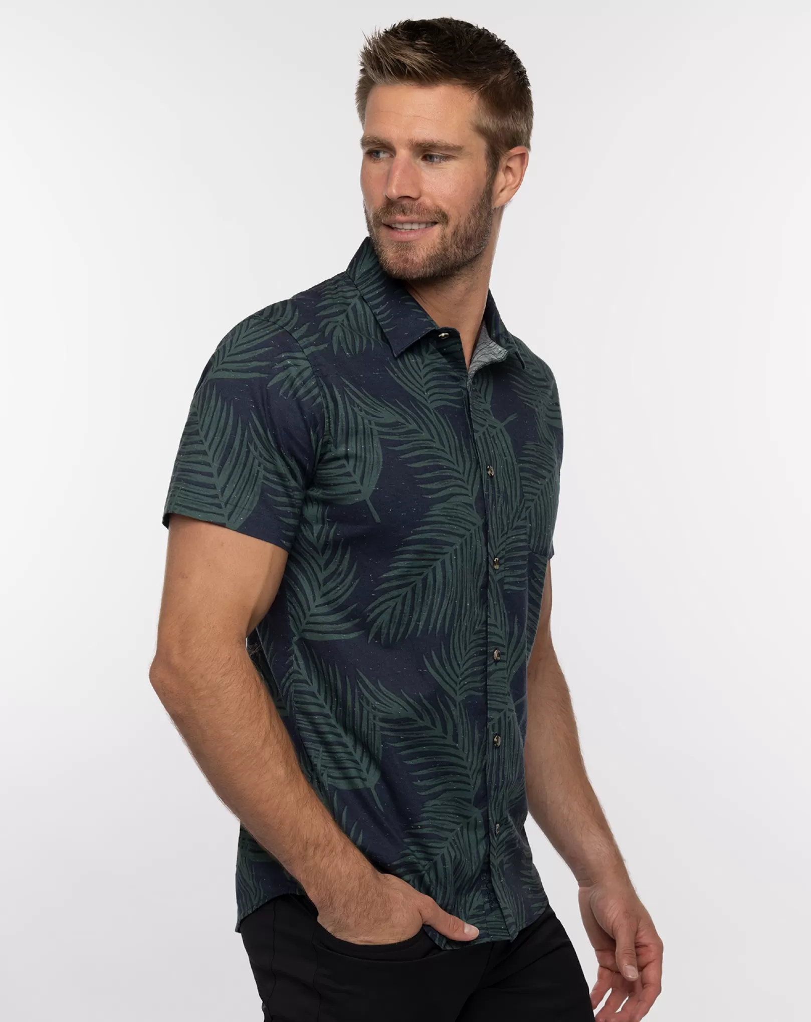 SUGAR RIM BUTTON-UP*TravisMathew Online