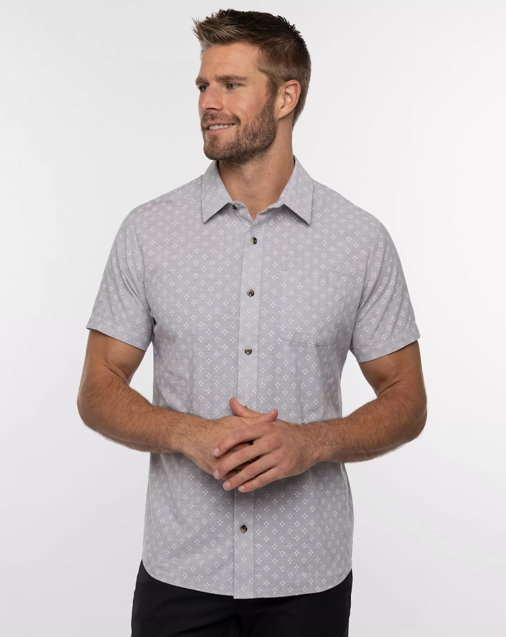 THREE HOUR TOUR BUTTON-UP*TravisMathew Flash Sale