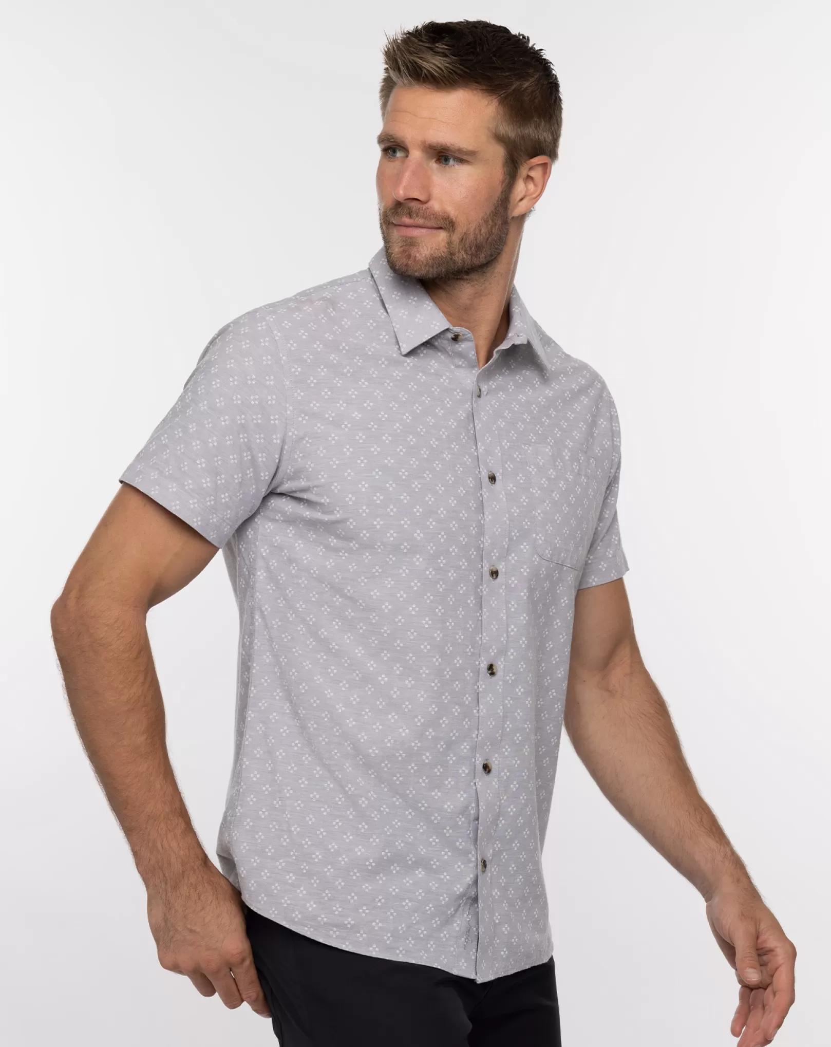 THREE HOUR TOUR BUTTON-UP*TravisMathew Flash Sale