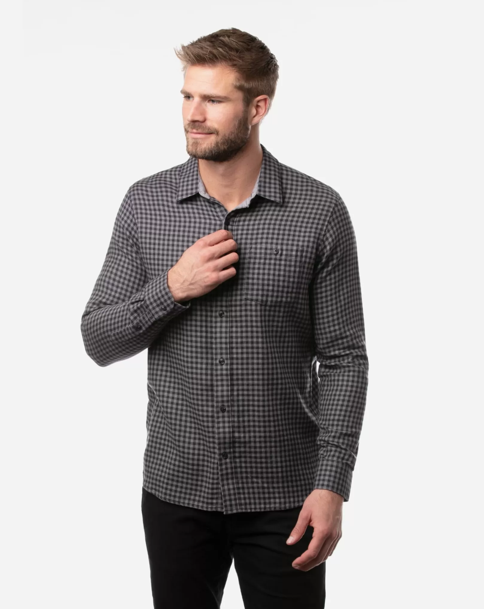 TOUCH AND GO BUTTON-UP*TravisMathew Clearance