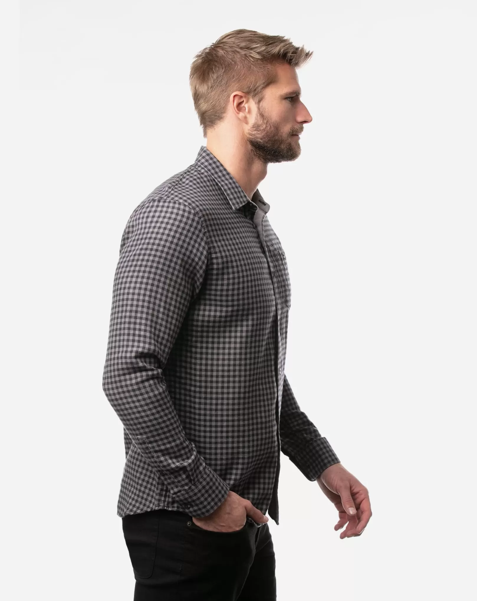 TOUCH AND GO BUTTON-UP*TravisMathew Clearance